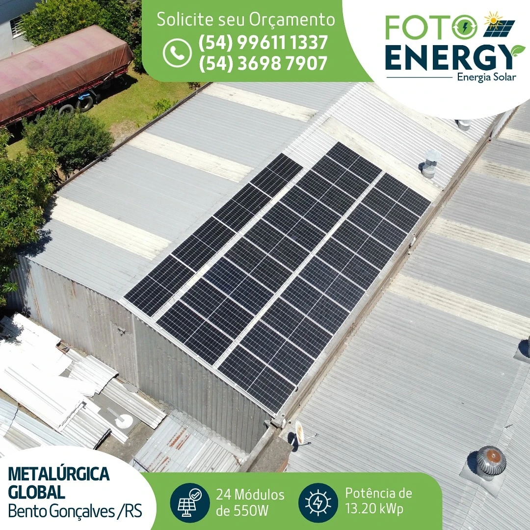 Instalação publicada pela FotoEnergy