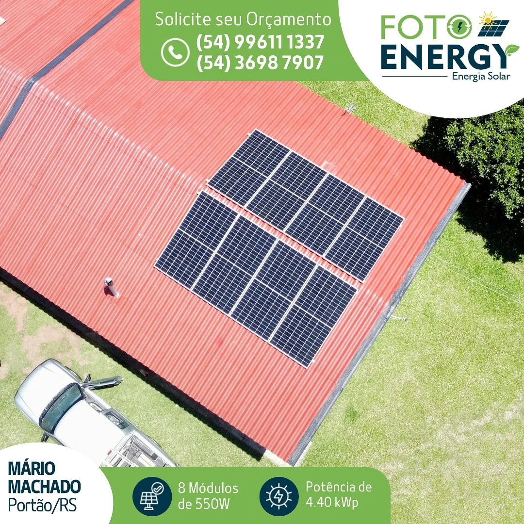Projeto residencial — registro publicado pela FotoEnergy